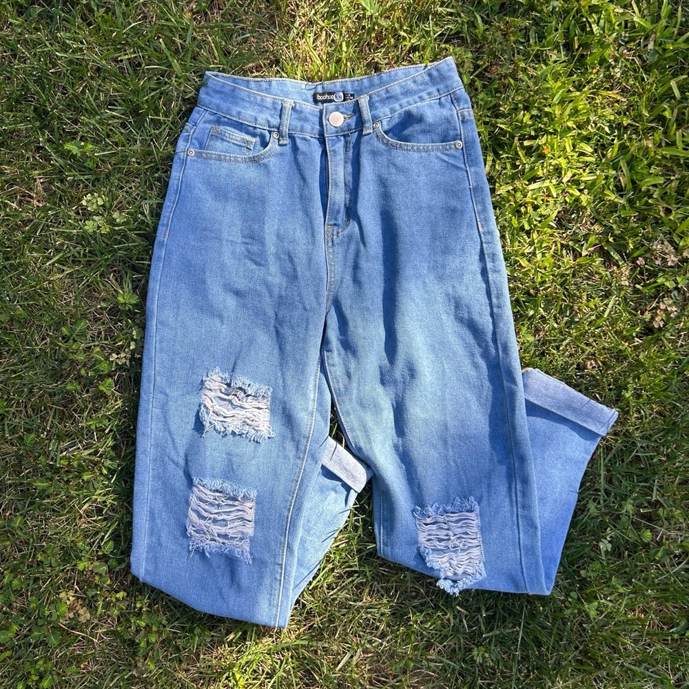 Mid-Rise Blue Mom Jeans